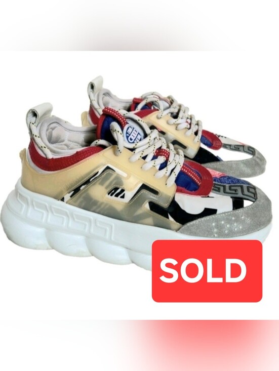 Versace Other - Versace Chain Reaction “Clash” Mixed Color Trainers EU 43 Men's US Size 10